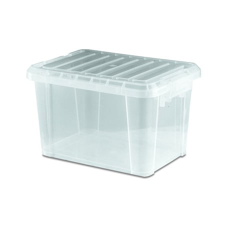 Araven STORAGE BOX W/LID 9.5qt TRANSPARENT, 14 7/8" X 10 1/2" X 6 1/8" 91184